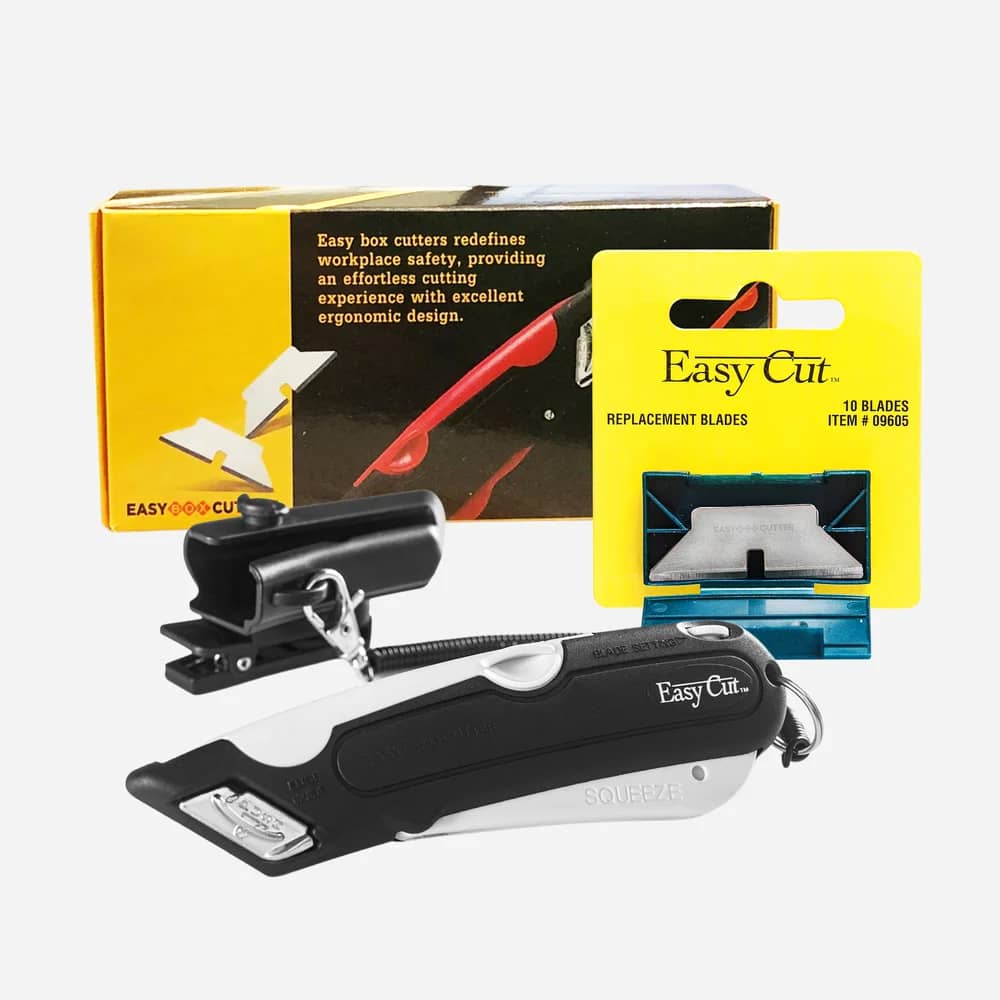 Easy Cut 1000N White + 10 Pack Blades - Easy Box Cutter