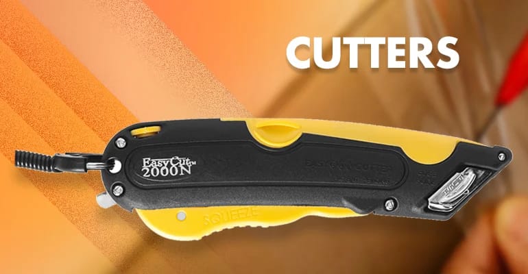 Box Cutter 4000 Easy Cut Stainless Steel Gray for $15.99 + Free