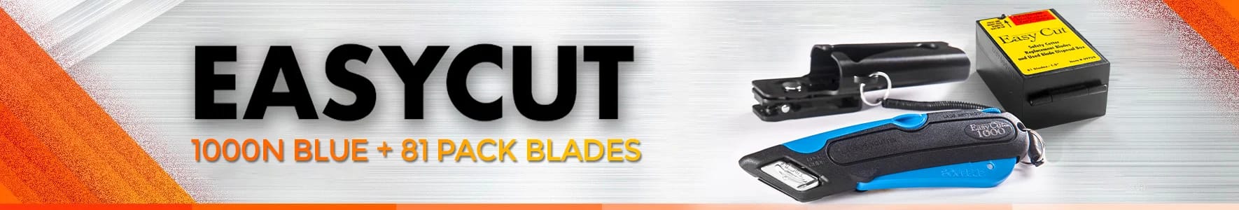 Easy Cut 1000N Blue + 81 Pack Blades - Easy Box Cutter
